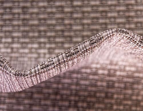 Miniatura 6 de Unique Loom Alfombra tradicional de color sólido, casual de interiores y exteriores, de tejido plano, alfombra color aguamarina 8'0 x 11'4)