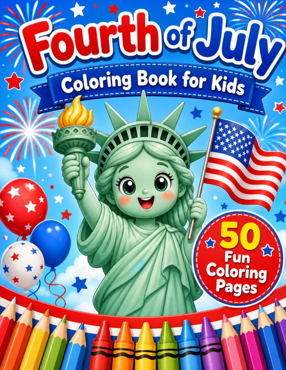 Fourth of July Coloring Book for Kids