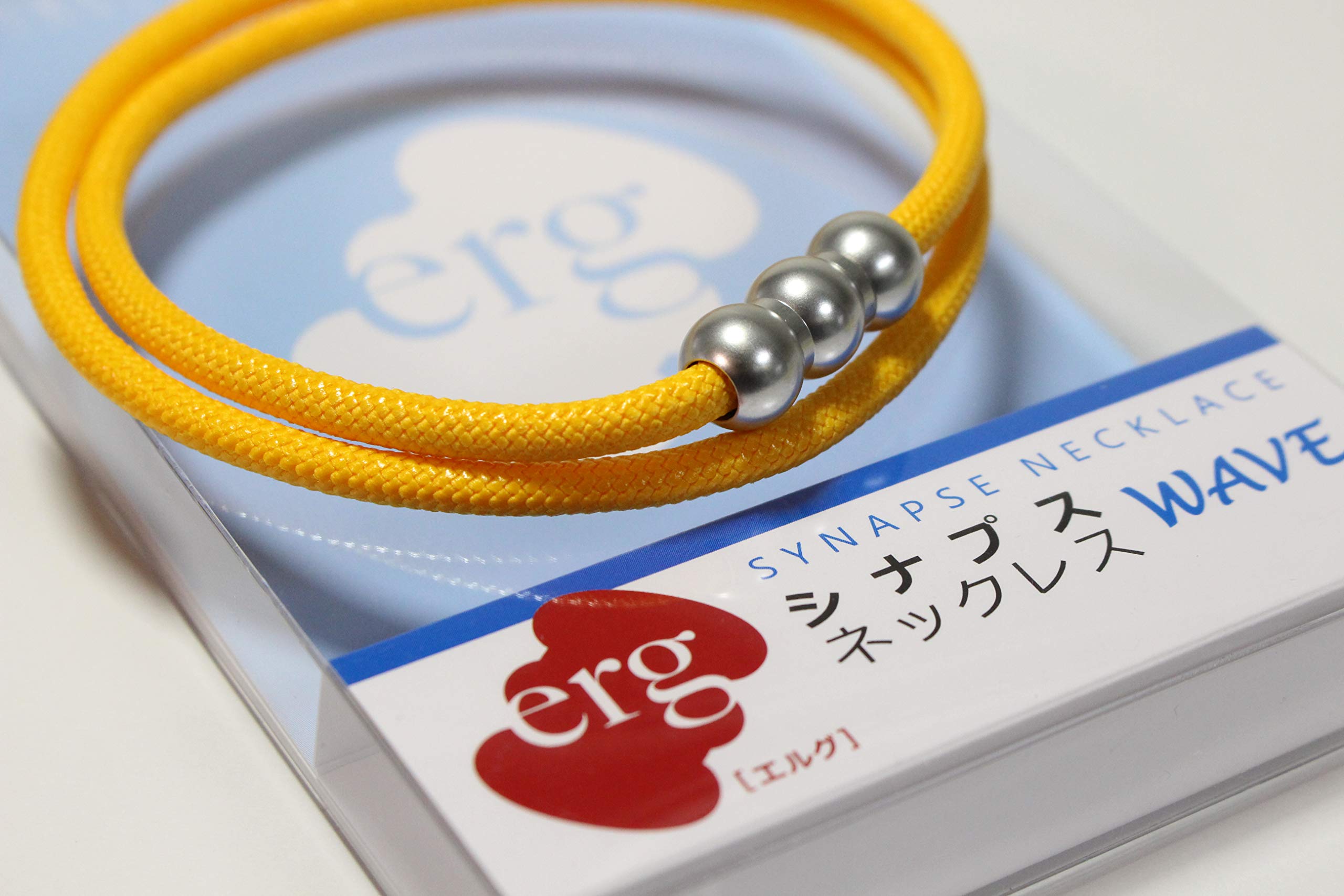 Amazon | スポーツネックレス エルグ シナプスWAVE (YL×SV) Sサイズ