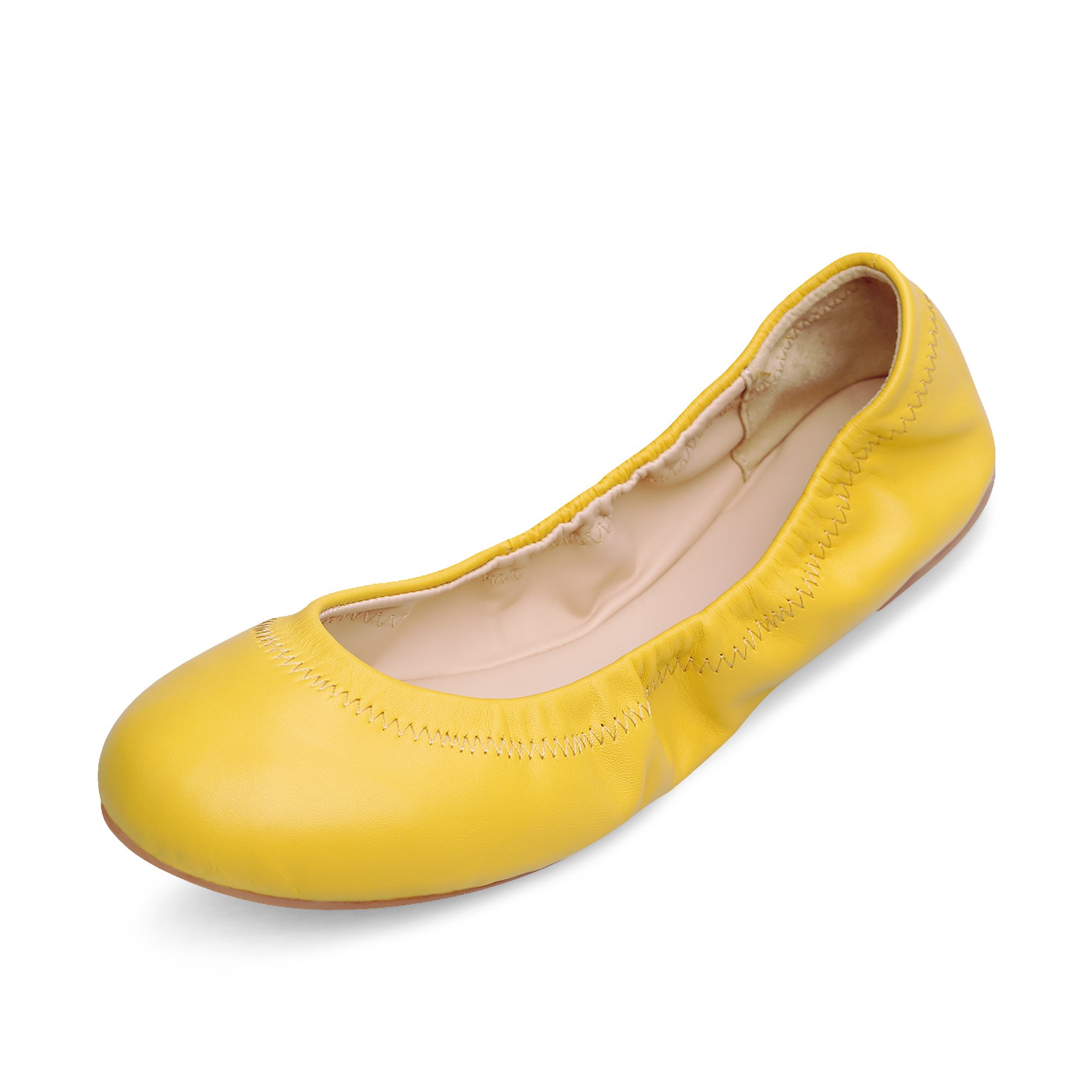 Women's Chaste Ballet Flat Lambskin Loafers Casual Ladies Shoes Leather