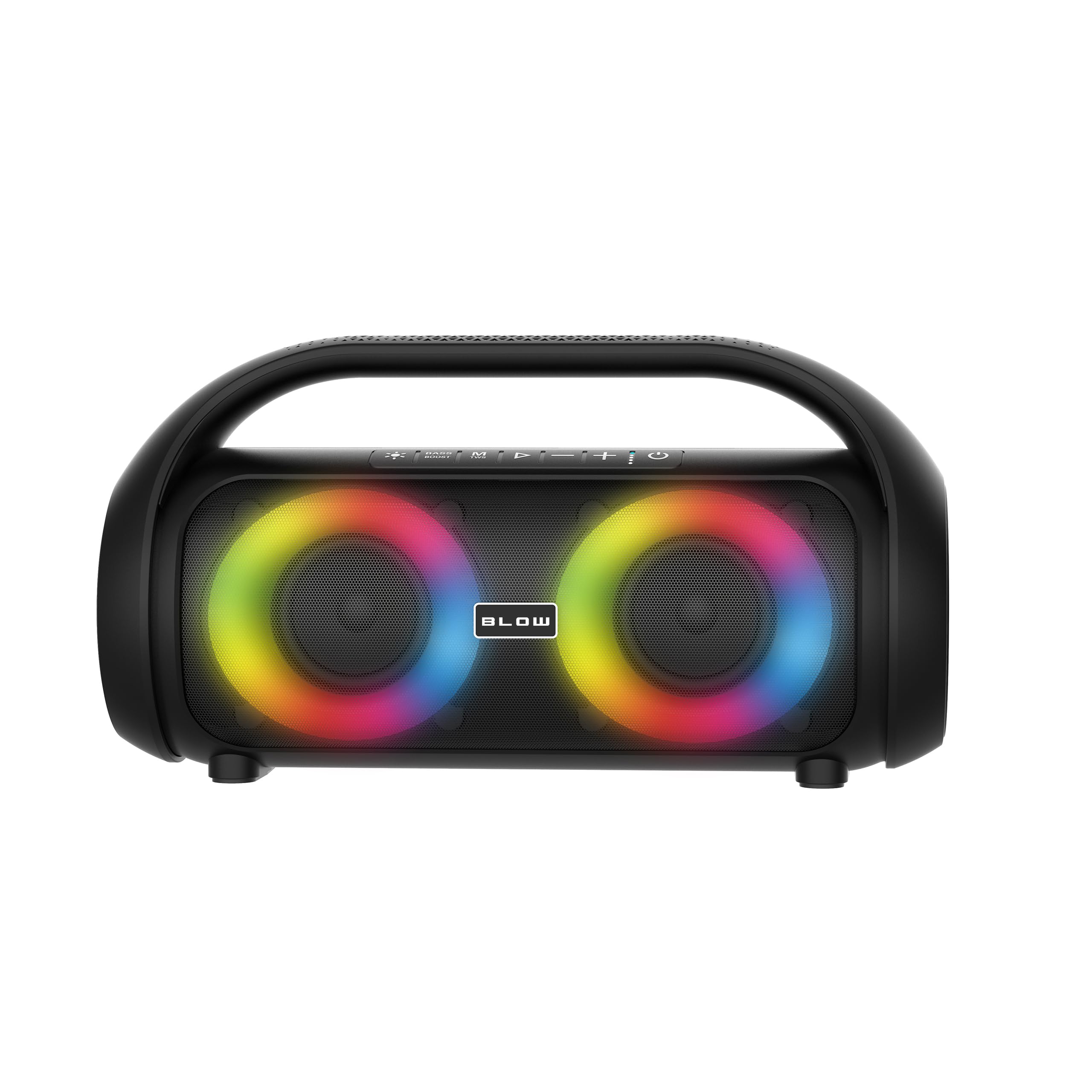 BLOW GŁOŚNIK BLUETOOTH PRZENOŚNY BEZPRZEWODOWY WODOODPORNY IPX5 RADIO FM USB RGB