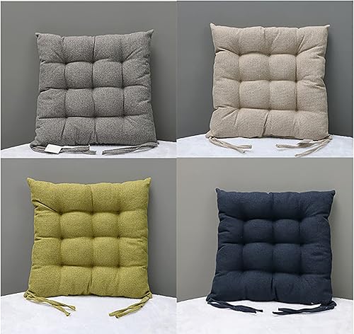 Miniatura 7 de Juego de 6 cojines para sillas de comedor, cojines para sillas de oficina, cojines para sillas de comedor, cojines para sillas de comedor, cojines