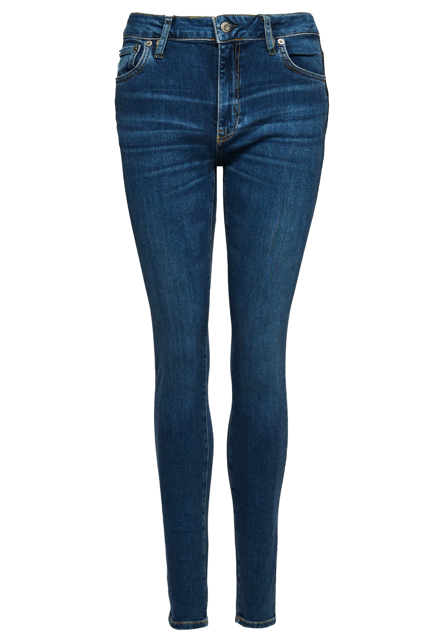 Superdry Women's Vintage MID Rise Skinny Jeans Suit Trousers, Fulton Vintage Blue,