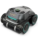 AIPER Robot Piscine Fond et Parois, Autonomie Jusqu'à 140 Minutes, Système à Quatre Moteurs...