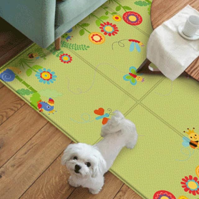 Foto 3 de 8 de Alfombra de juegos para bebés 71x40 Alfombra de juegos plegable de 2 lados