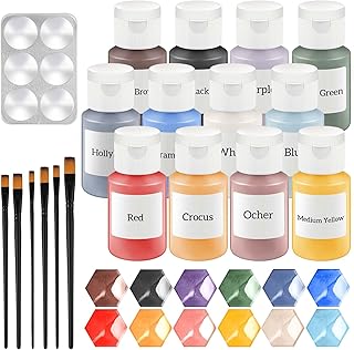 Dunzoom Set of 12 Underglaze for Ceramics Kit Ceramic Clay Assorted Colo...