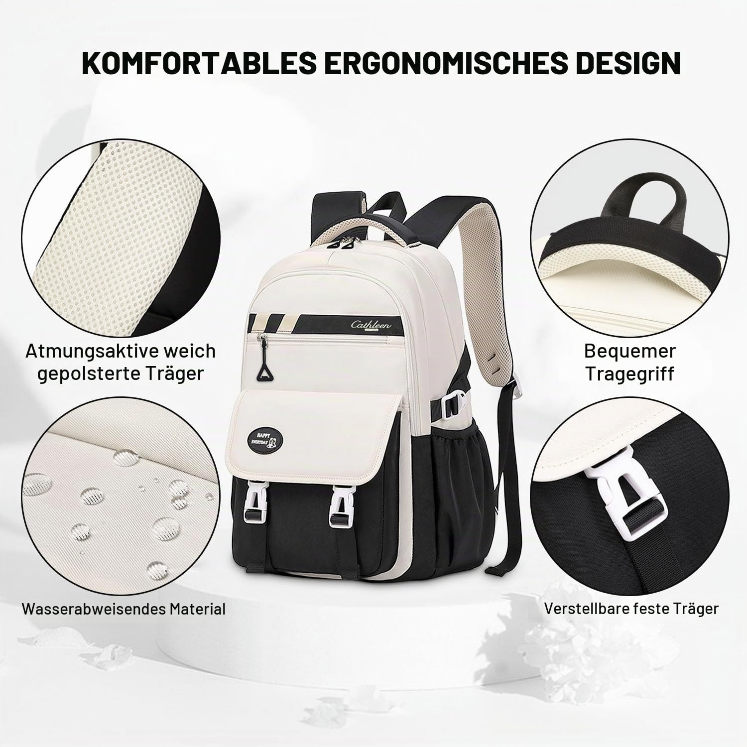 Schulrucksack Mädchen Teenager Jungen Rucksack Schule, Schulranzen Groß Kinderrucksack Tagesrucksäcke Damen Daypack 3 4 5 6 7 8 9 Klasse Kinder 10 11 12 13 14 15 16 17 18 Jahre Schultasche