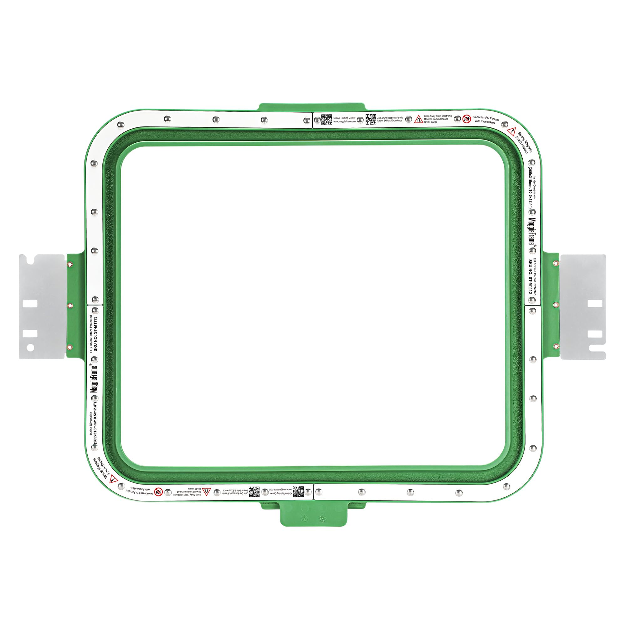 Brewland Bastidor de bordado magnético 265x315mm para Melco SUMMIT EMT16 X | Compatible con Melco Amaya, EMT16; 10.5x12.4inch