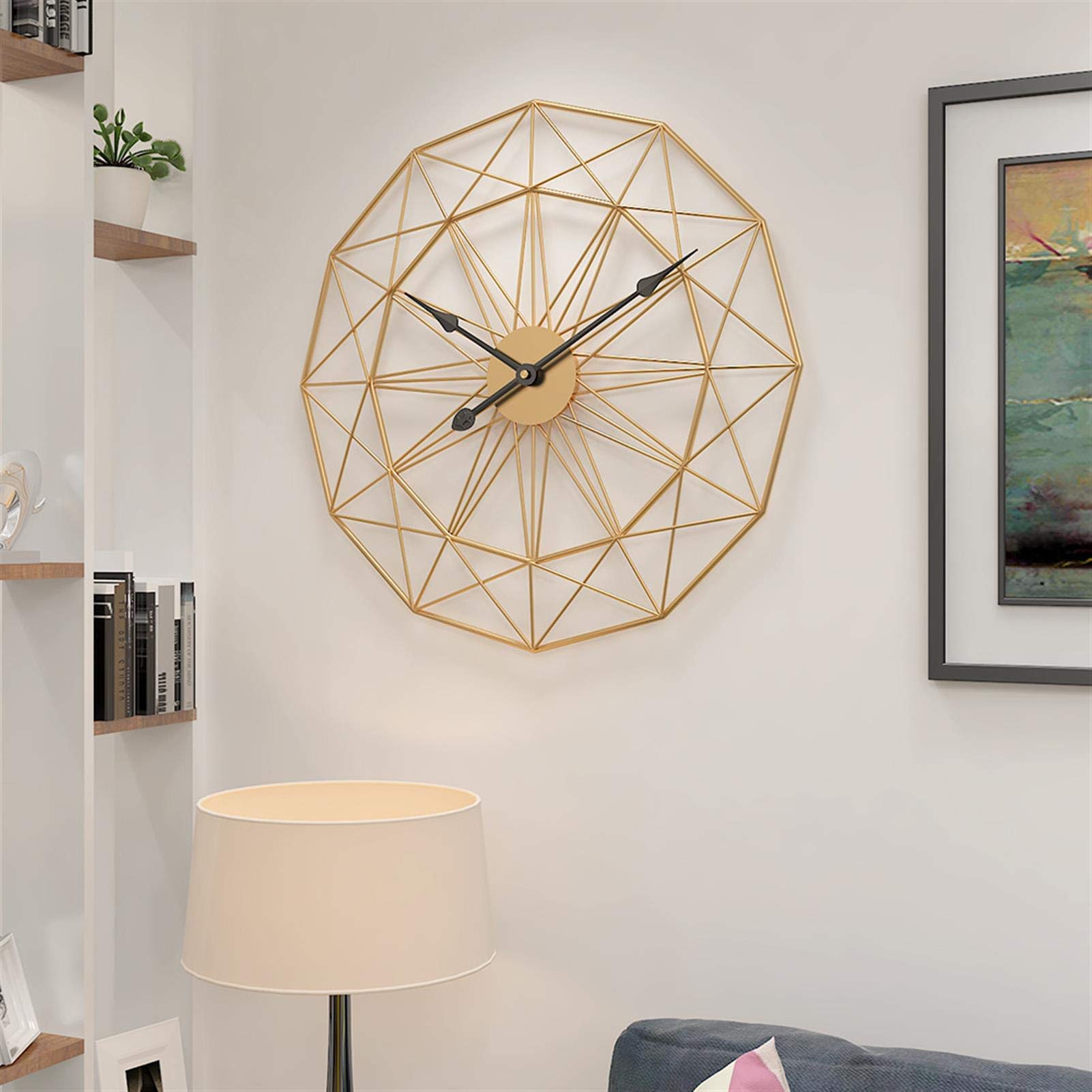 Horloge murale fer forge pour habiller murs nus