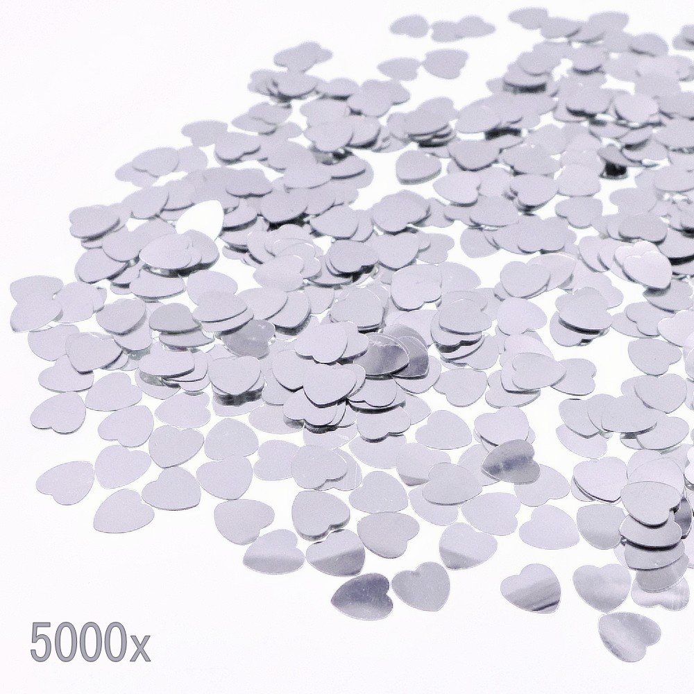 3000Pcs Coriandoli da tavolo a forma di cuore Coriandoli Matrimonio San Glitter Paillettes Cospargere Forniture per decorazioni(Rosso