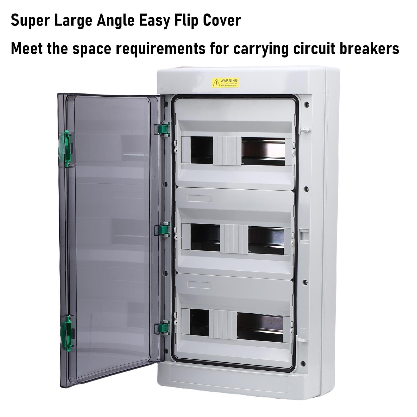 Socobeta Caja de Distribución de Disyuntores IP66 Impermeable 36 Circuitos Protección Eléctrica para Talleres y Hoteles Plástico ABS