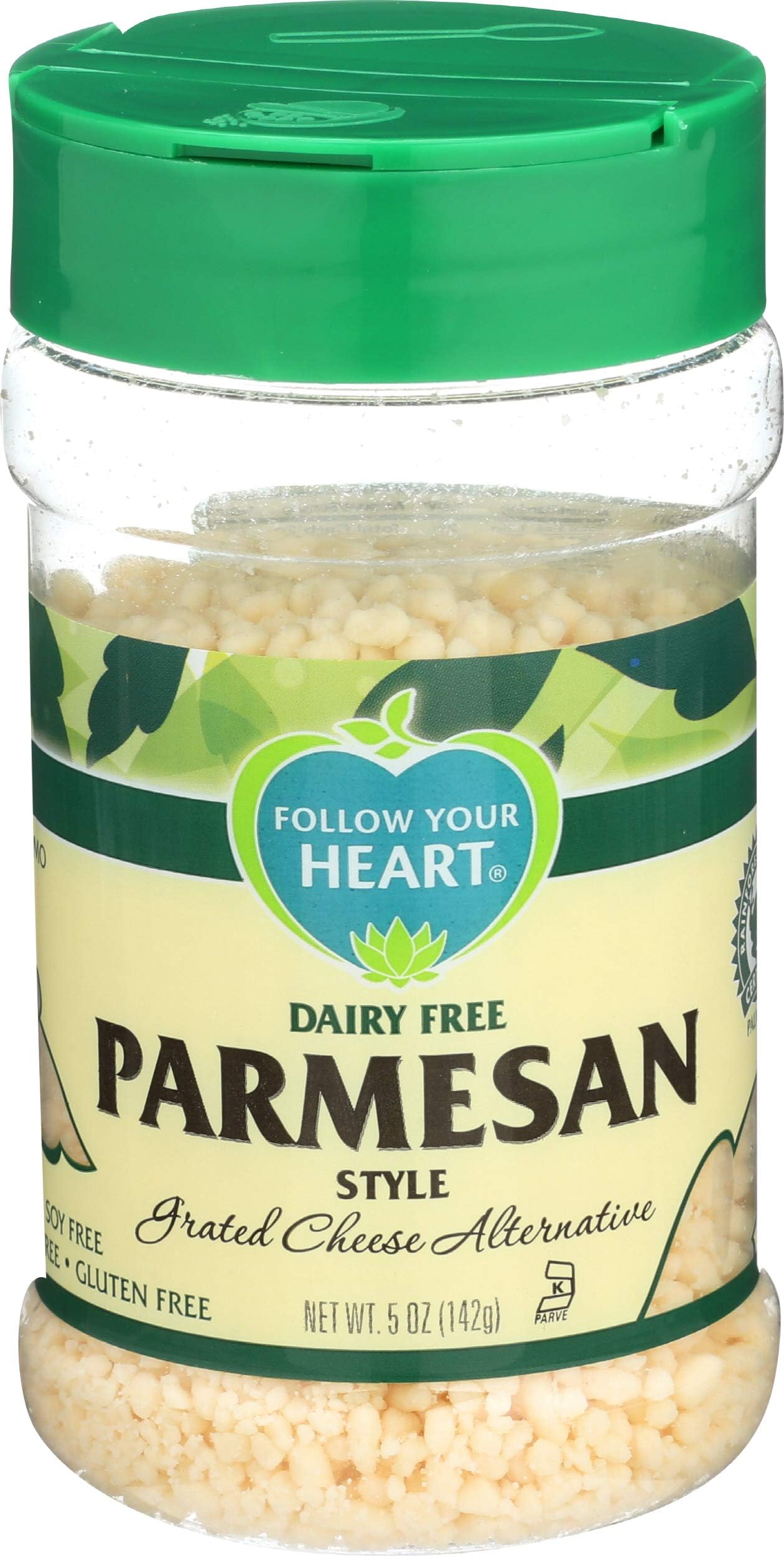 Parmesan Style Grated Cheese Alternative, 5 Ounce -- 8 per case.