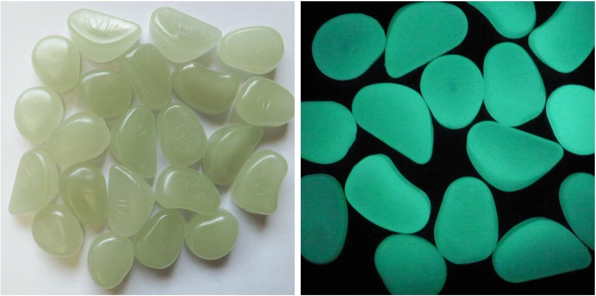 CORE Glow in the dark stones, approx. 550 pebbles, glow up to 12hrs, every night, GUARANTEED!!!