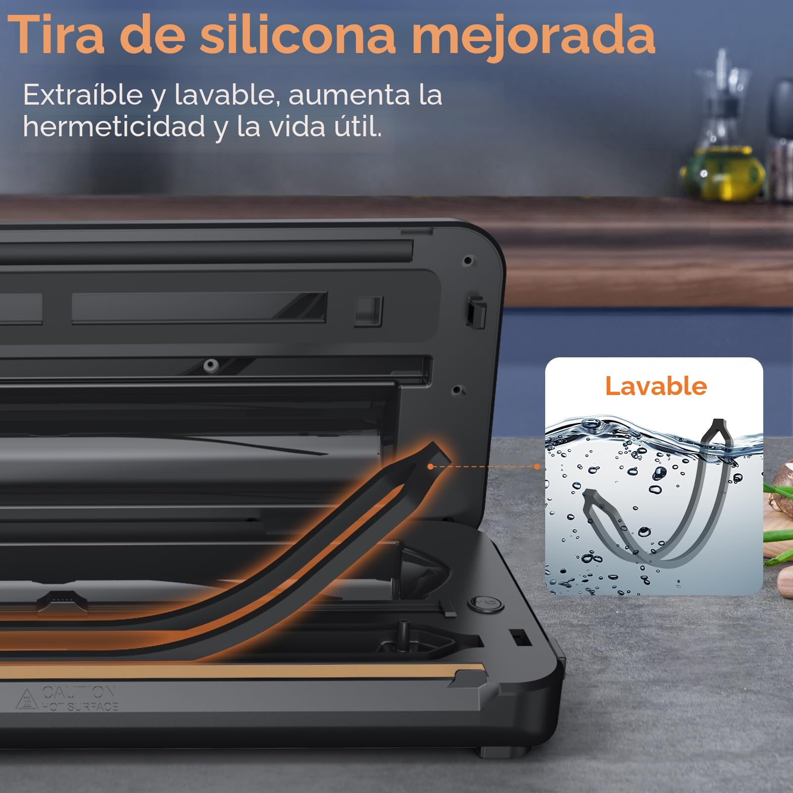Envasadora al Vacio, 80KPA Domestica 8-EN-1 Maquina Envasar al Vacío Profesional Modos de Alimentos Seco y húmedos, 2 con bolsa enrollable 11 bolsas de vacío y cortador integrad