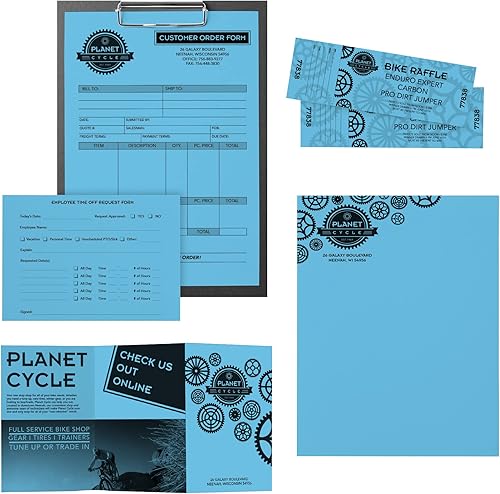 Miniatura 4 de Astrobrights Papel de color 85 x 11 24 lb89 GSM Azul Blast-Off 500 hojas 21906