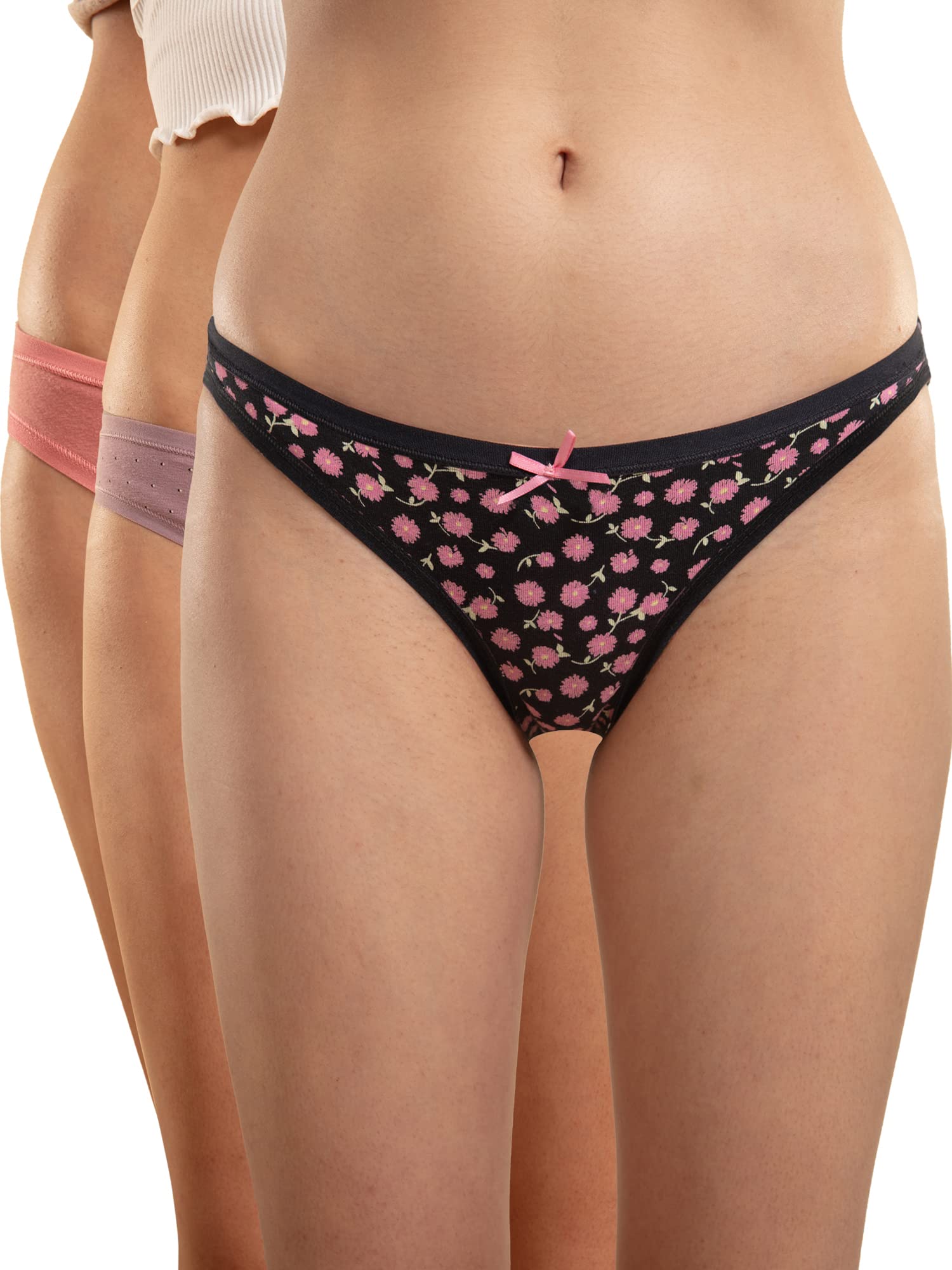 nykd Women Bikini | Low Rise at The Waist with Low Rear Coverage | Anti-Odour Finish in Breathable Cotton Fabric | Super Soft Elastics NYP030-Multi-Color-picture-12