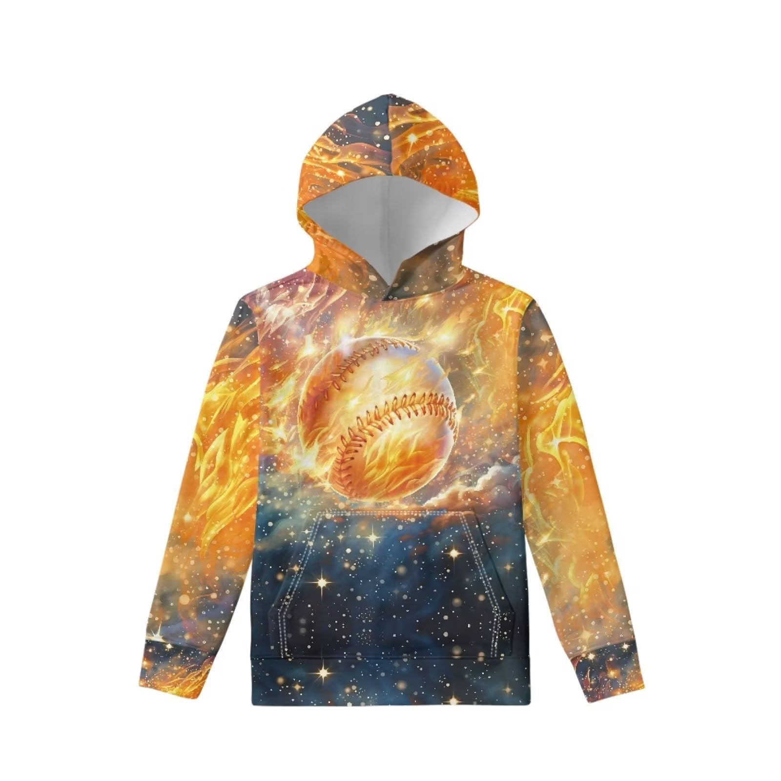 Coloranimal Girls Boys Sports Casual Long Sleeve Sweatshirts Hoodies with Front Pocket Sweater Tops Age 6-16year