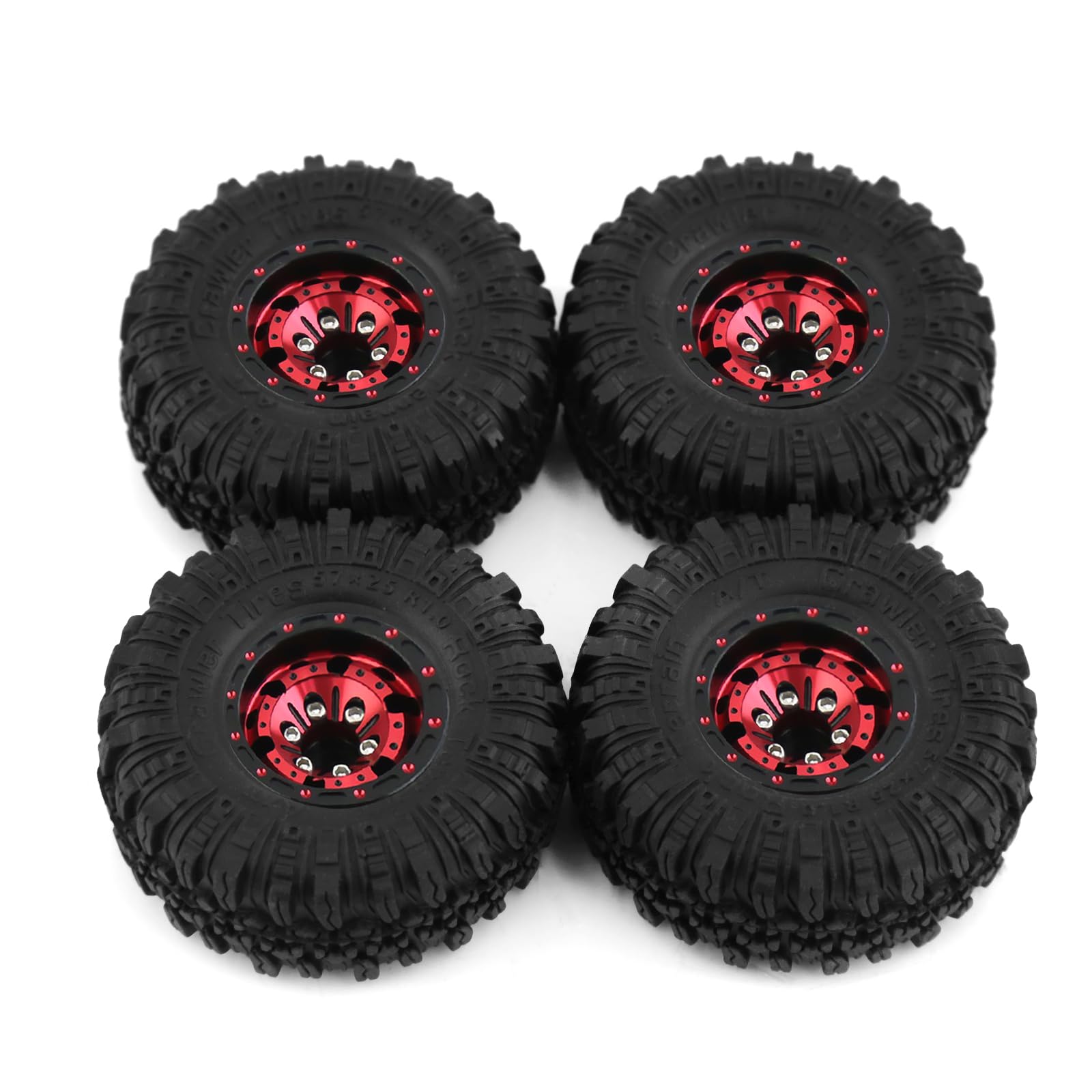 Amazon.com: REDSPIDER （4pcs） 1.0 beadlock Wheels and Tires，1.0
