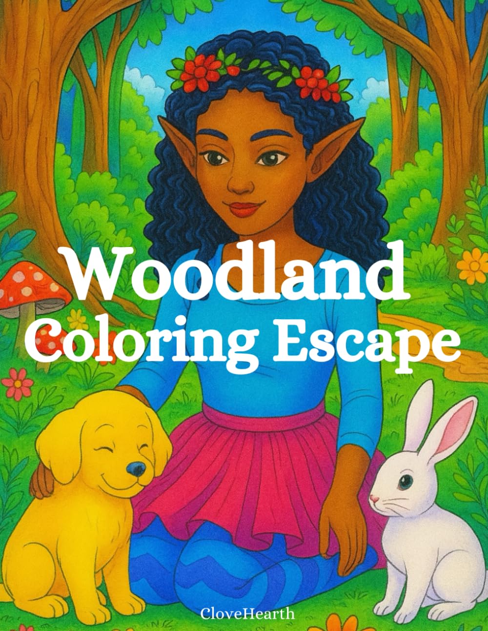 Woodland Coloring Escape: A Relaxing Forest Fantasy Coloring Book for All Ages
