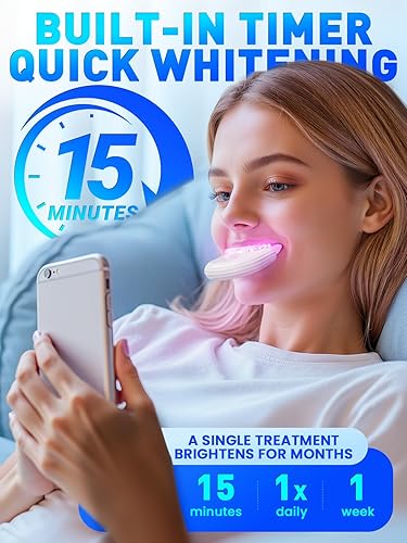 Teeth Whitening Kit with LED Light: 3 Whitening Gel — texture and fabric close-up