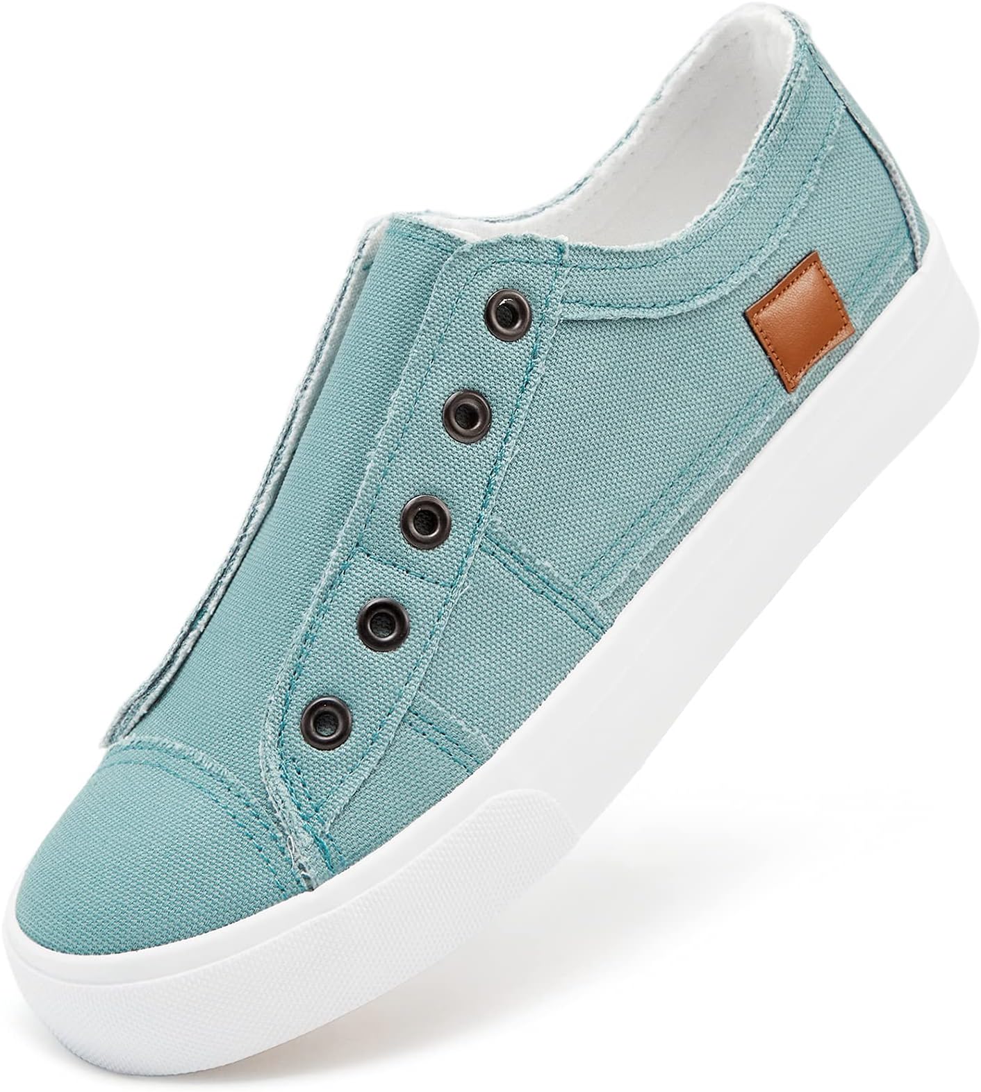 Women's Slip on Shoes Non Slip Fashion Canvas Sneakers Low Top Casual Shoes