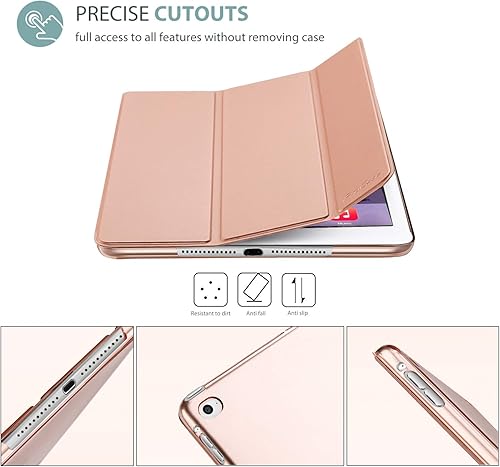 Miniatura 8 de ProCase Funda Inteligente para iPad Air 2 2014, Funda Protectora de Soporte Ultra Delgada y Ligera con Cubierta Trasera Translúcida Esmerilada para