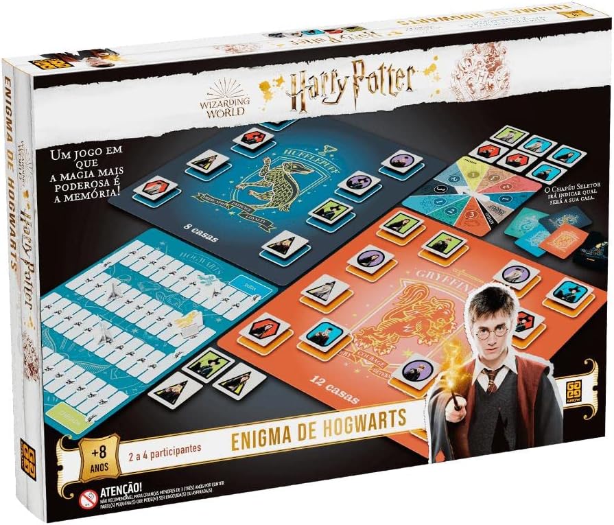Jogo de Tabuleiro Enigma de Hogwarts — Harry Potter, Grow