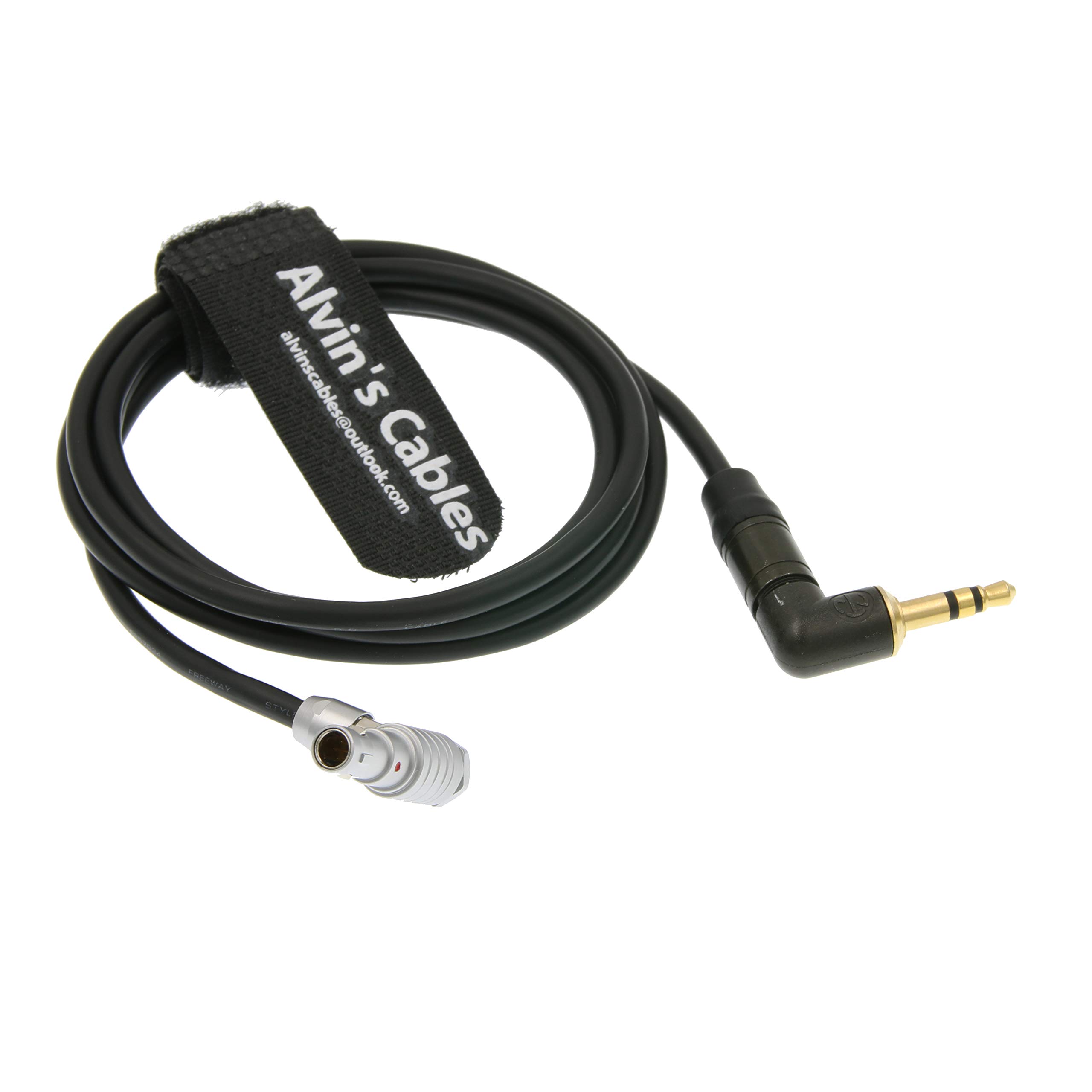 Alvin's Cables 5 Pin Angolo Retto Maschio a 3.5mm Angolo Retto TRS Cavo Audio per ARRI Alexa Mini Z CAM E2 1M