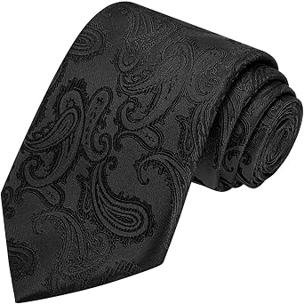 KissTies Mens Necktie Classic Paisley Event Tie + Gift Box