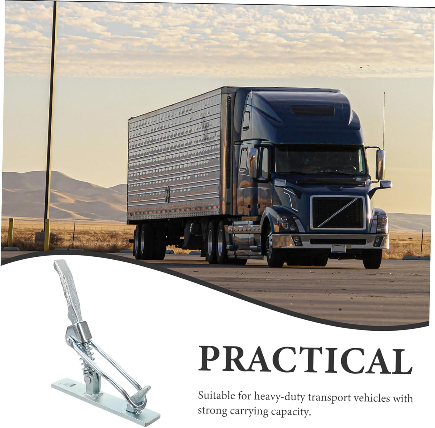 Heavy Duty Trailer Hasp Lock Carbon Steel Hasp for Trucks Secure Hitch Lock for Rvs and Trailers Easy Installation for Cargo Safety Accessory