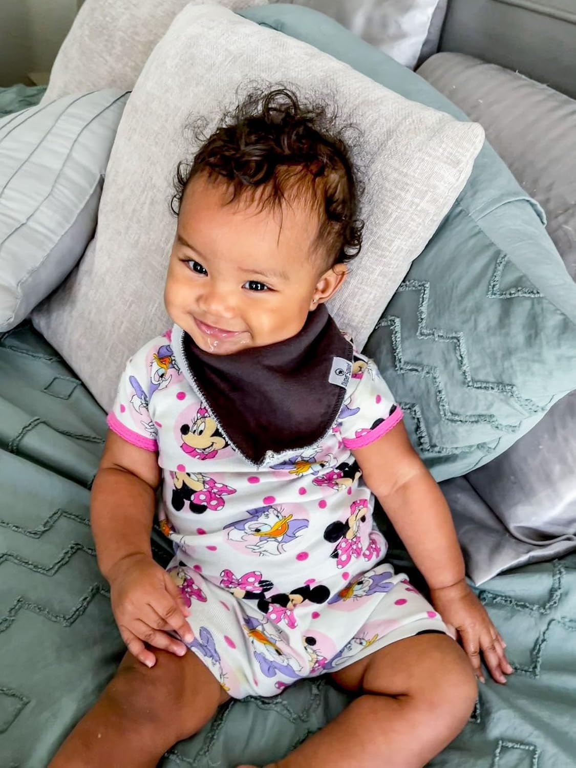 DiaperSquad's 100% Organic Cotton Baby Drool Bibs, Super Absorbent & Adjustable Baby Bibs for Drooling and Teething