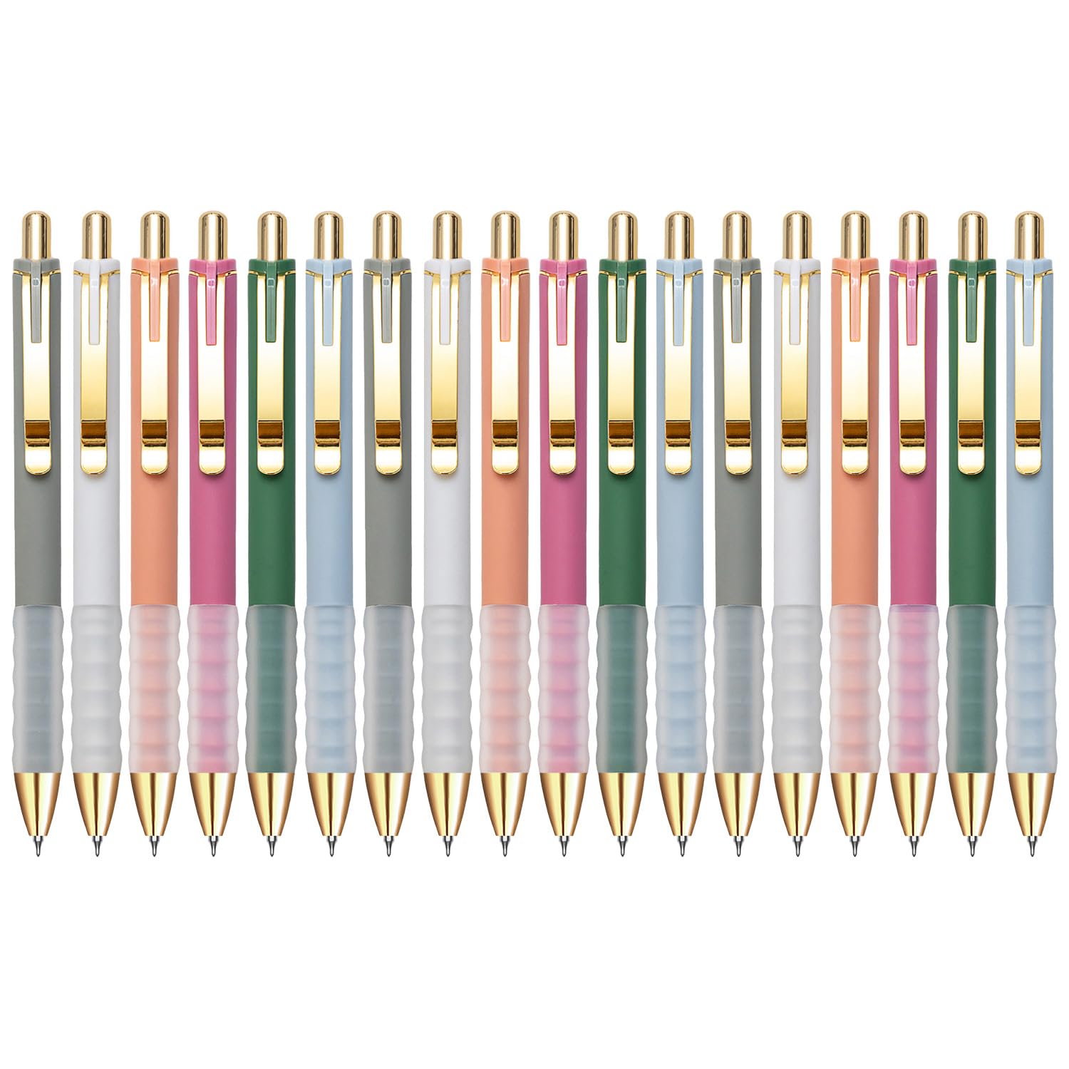 Linbsunne Bolígrafos de gel de tinta negra de 0,5 mm, punta fina, escritura suave, retráctil, suministros de oficina (18 unidades)