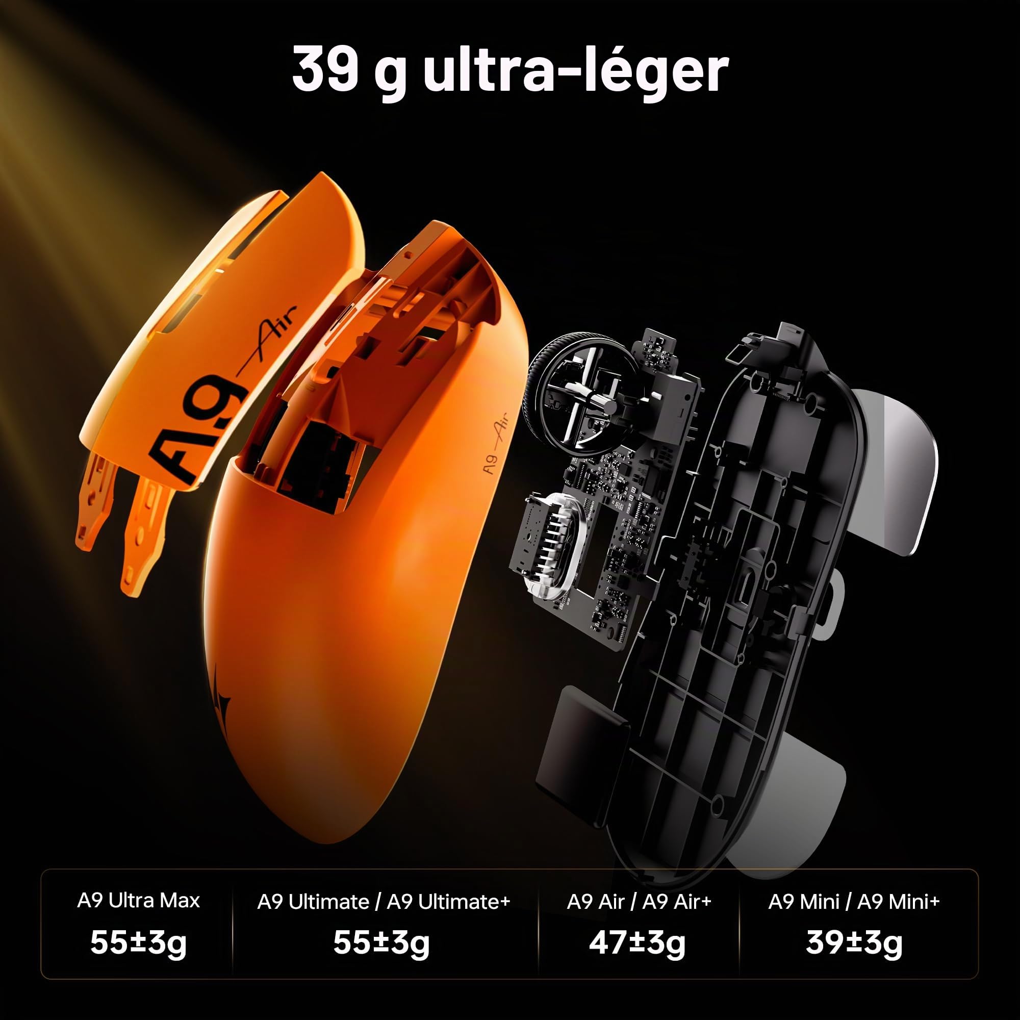 ATK A9 Air Souris Gaming sans Fil