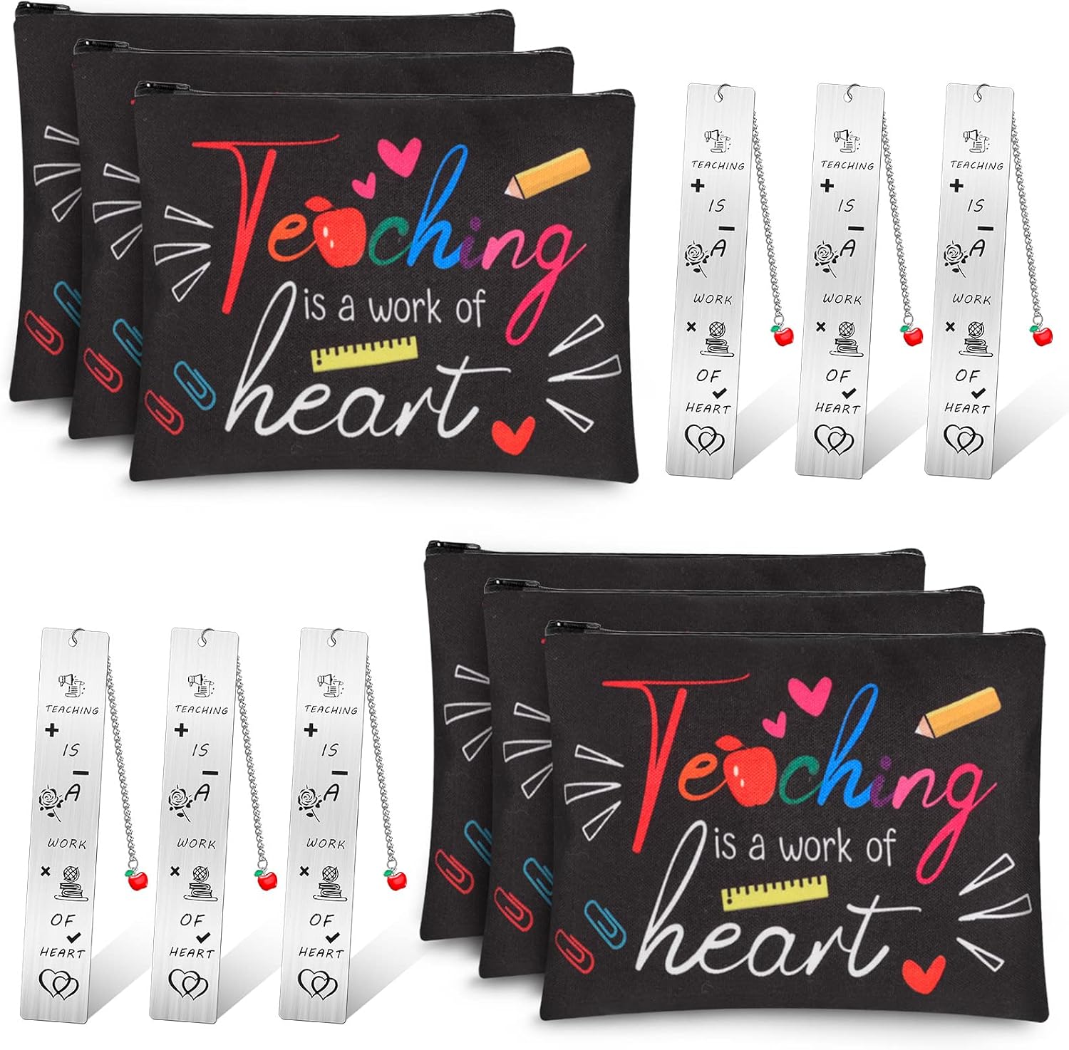 Outus 24 Pack Teacher Appreciation Gifts – Dustless Chalkboard Erasers With Wooden Handle, Bulk Set For Classroom, Home, Office – Perfect Thank You Gift For Teachers, Students, Holidays