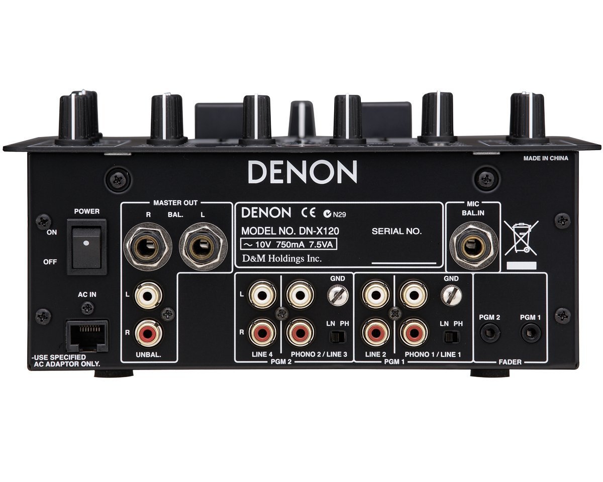 在庫僅少】 DN-X120 DENON | Amazon DJミキサー DJミキサー | ブラック 