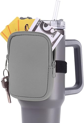 LUPPO Bolsa para botella de agua para taza Stanley, bolsa de accesorios para vaso Stanley de 40 onzas y 30 onzas, bolsa de muñeca para gimnasio