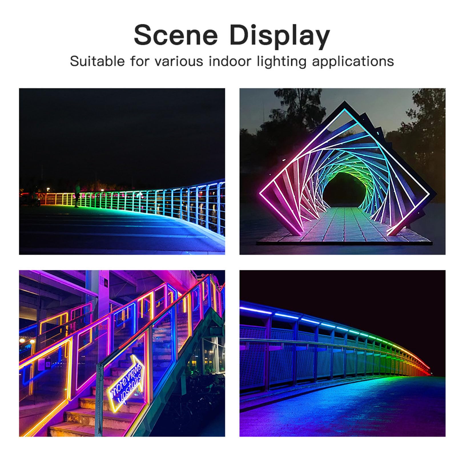 SEAFRONT Controlador LED WiFi APP Control RGB Tira de Luz con WLED Soporte de Código Abierto IP65 Impermeable para Chip Uso en Interiores y Exteriores