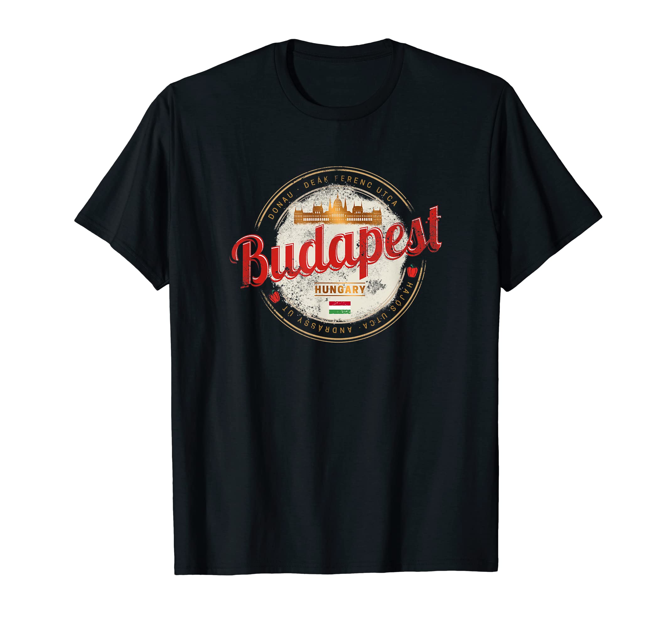 Budapest Design Hungary Vintage Parliament Souvenir T-Shirt