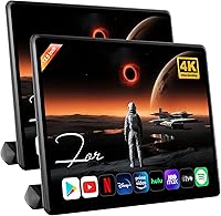 Ainavito 13.5" Android 13 Car Headrest Monitor: 4GB+64GB, 4K IPS Touchscreen, Netflix/Disney+, HDMI Sync, MyCar Link Parental Control