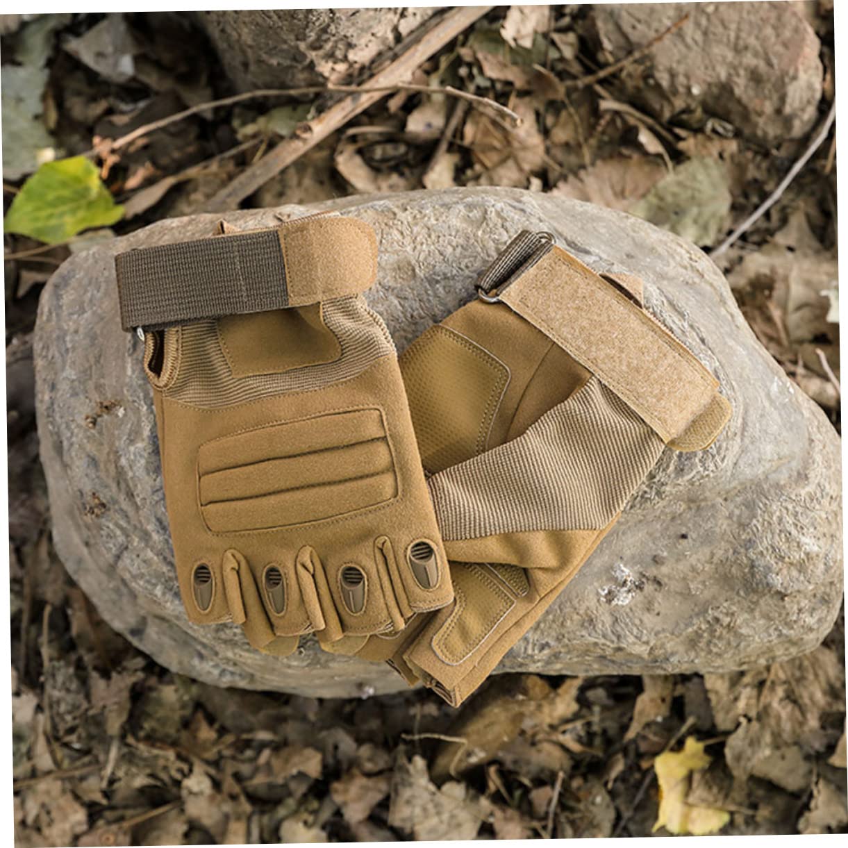 Healeved 1Pair Outdoor Skid Half Finger for Cycling Hiking and Climbing Durable Fitness for Men and Women for All Outdoor Activities