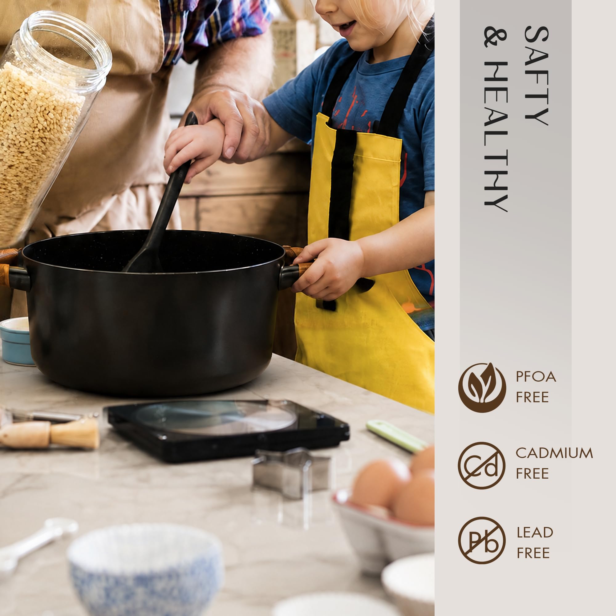 CAROTE 21pc Ceramic Cookware Set - Nonstick Pots & Pans -4 CAROTE 21pc Ceramic Cookware Set - Nonstick Pots & Pans -4