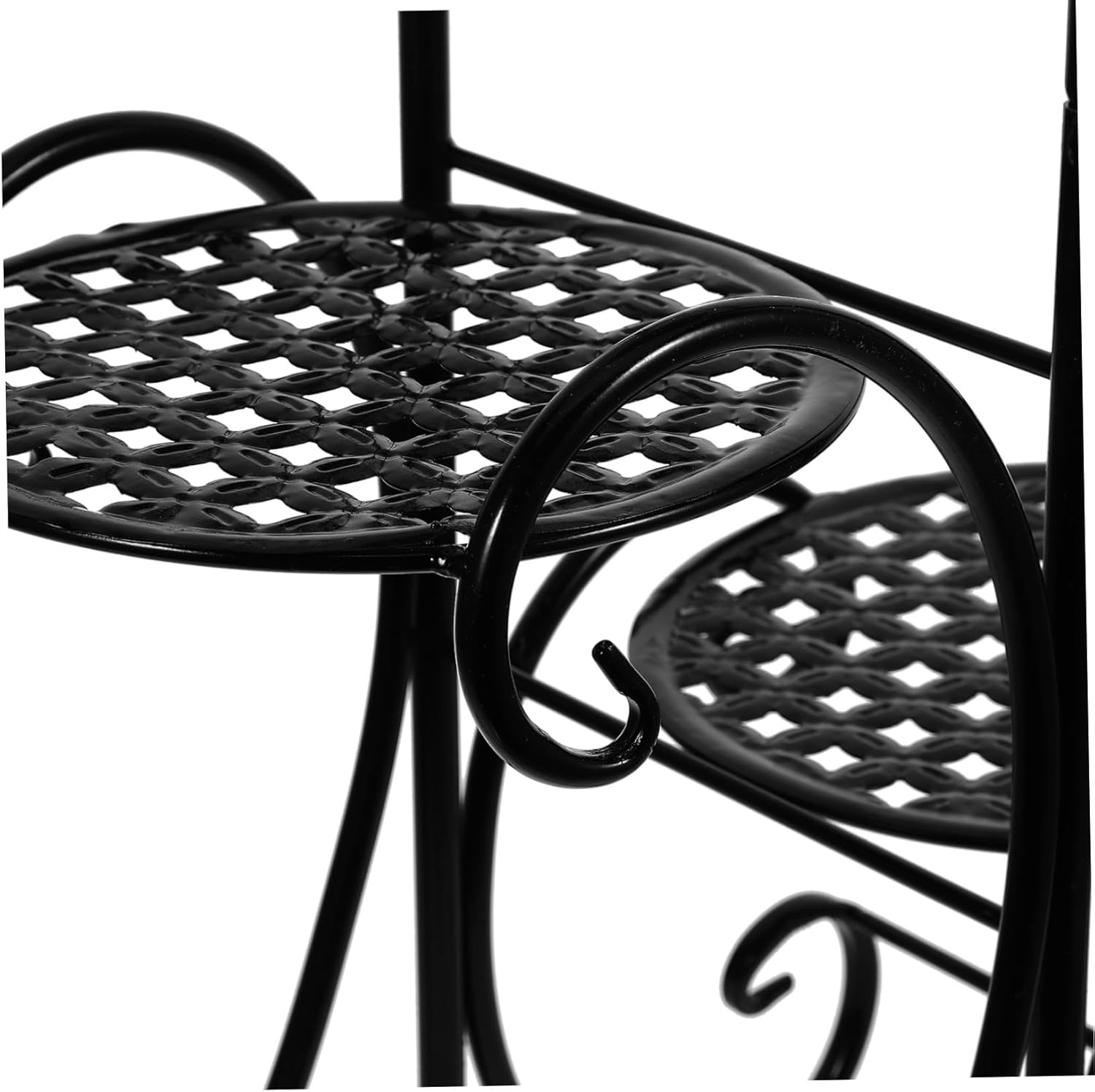 Multilayer Iron Flower Rack Decorative Plant Stand for Indoor Outdoor Balcony Thickened Support Succulent Pot Holder with Stable Wrought Design for Home Garden Display