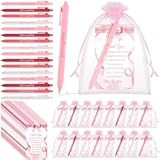 36 Sets Pink Bow Baby Shower Favors for Guests It's a Girl Ballpoint Pens Coquette Bow Thank You Cards with Organza Bags Gender Reveal Party Gifts Prizes Souvenirs