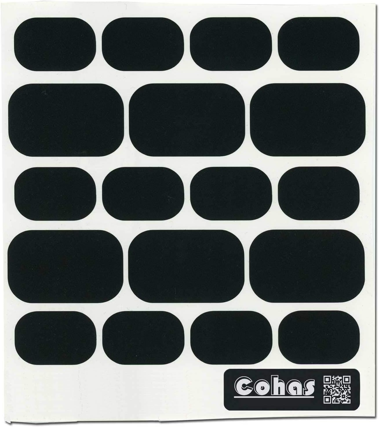 Cohas Chalkboard Labels for OXO Tot 2 and 8 Ounce Storage Containers includes No Marker and 126 Labels, Refill Kit, No Marker