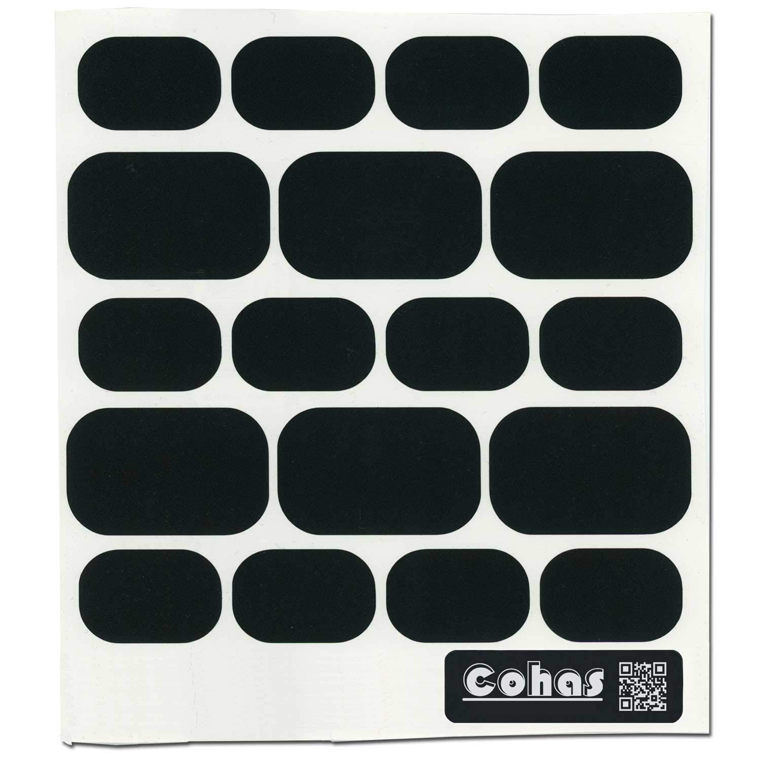 Cohas Chalkboard Labels for OXO Tot 2 and 8 Ounce Storage Containers includes No Marker and 126 Labels, Refill Kit, No Marker