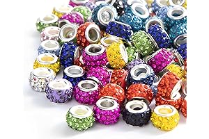 Value Pack Rhinestone Crystal Charm Beads for Pen and Jewelry Making Supplies