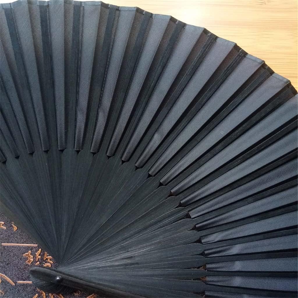 Chinese Black Vintage Hand Fan Folding Fans Dance Wedding Party Favor