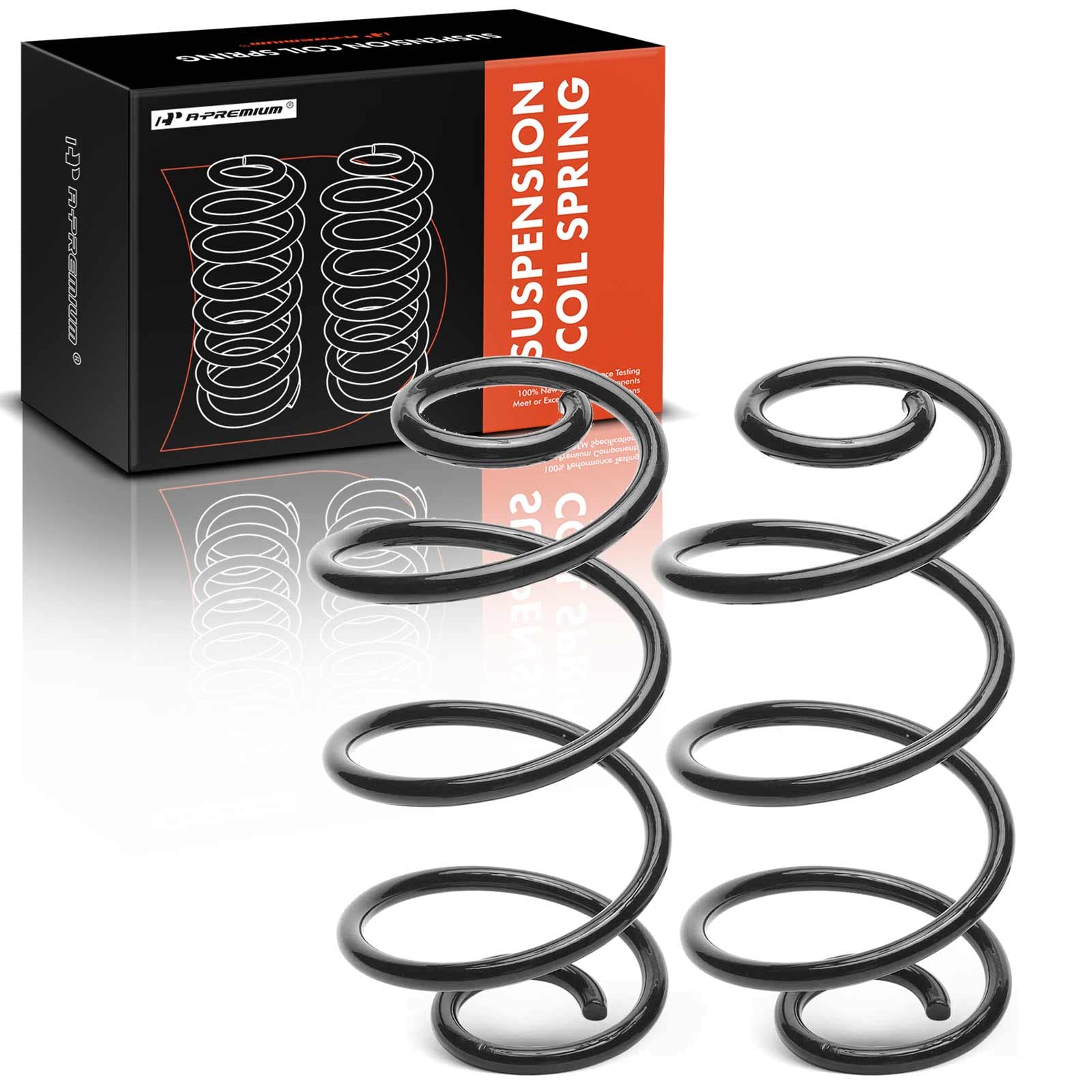 A-Premium 2Pcs Rear Coil Spring Set Compatible with Oldsmobile Cutlass, Cutlass Supreme, F85 1968-1969 & Pontiac LeMans 1967-1972, Tempest 1967-1970, GTO, Driver and Passenger Side, Replace# 9777794