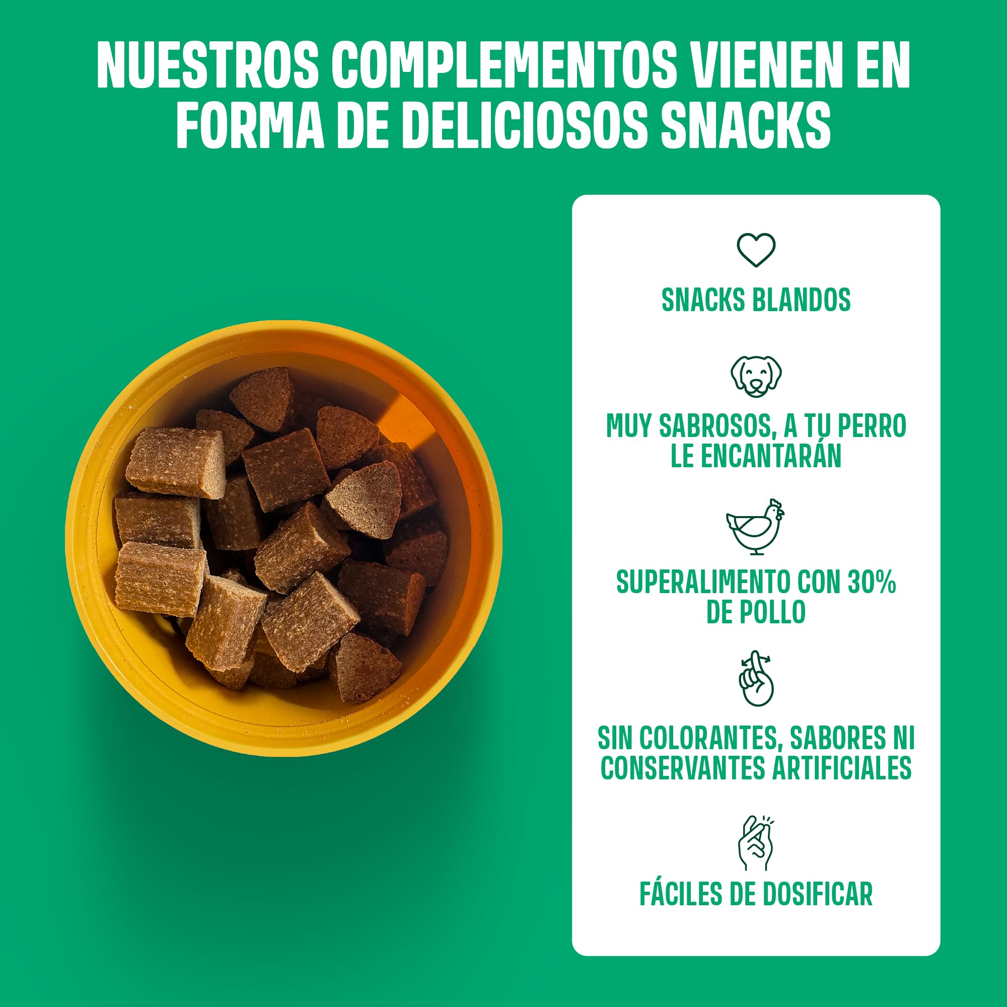 ivvi Ulmus Snacks Digestivos para Perros con Corteza de Olmo, Calabaza y Linaza – Snacks Blandos con Pollo, Apoyo Digestivo Suave, para Estómagos Sensibles, 60 Snacks, 270 g