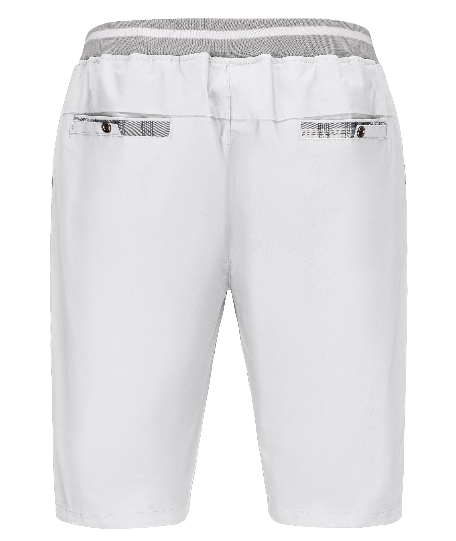 Djtnzdm Pantaloncini Uomo Cotone Cargo Estivi Eleganti Casual Elastico Bermuda Chino Shorts Classico Pantaloncini Corti Uomo con Tasche